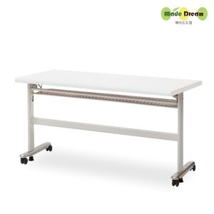 [MH] W1800xD600 세미나테이블 연수용 수강용 사무용 사무실 회의 H형 화이트 프레임 가림판 없음