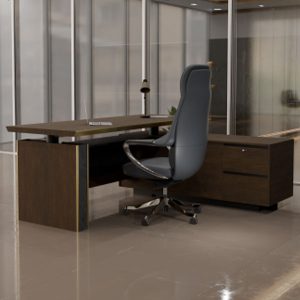 [MPP] 다크오크 LOSD-M2205 퀸즈 모션 중역책상 중역용 사무용 사무실 높낮이 조절 데스크