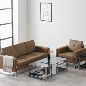 [MPP] 메이필드 소파(라이트브라운) SF-8093LB 1인용 3인용 사무용 사무실 중역용 회의실 쇼파