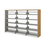 [MRP] 도서관 철제 5단 복식 튼튼한 서가 책장 맞춤 수납 사무실 수납장 오픈형 시스템 인테리어 디자인 철재 모듈 학교 책장