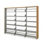 [MRP] 도서관 철제 6단 단식 튼튼한 서가 책장 맞춤 수납 사무실 수납장 오픈형 시스템 인테리어 디자인 철재 모듈 학교 책장