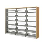 [MRP] 도서관 철제 6단 복식 튼튼한 서가 책장 맞춤 수납 사무실 수납장 오픈형 시스템 인테리어 디자인 철재 모듈 학교 책장