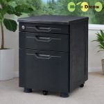 [MD] S라인 블랙 이동서랍 서랍장 책상서랍 사무실 이동식 데스크 사무용서랍장