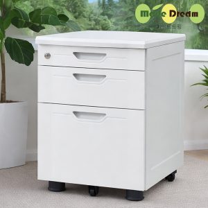 [MD] S라인 화이트 이동서랍 서랍장 책상서랍 사무실 이동식 데스크 사무용서랍장