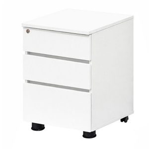 [MRP] 3단 스마트 이동서랍 전체잠금 볼레일 사무실 사무용 책상 서랍장